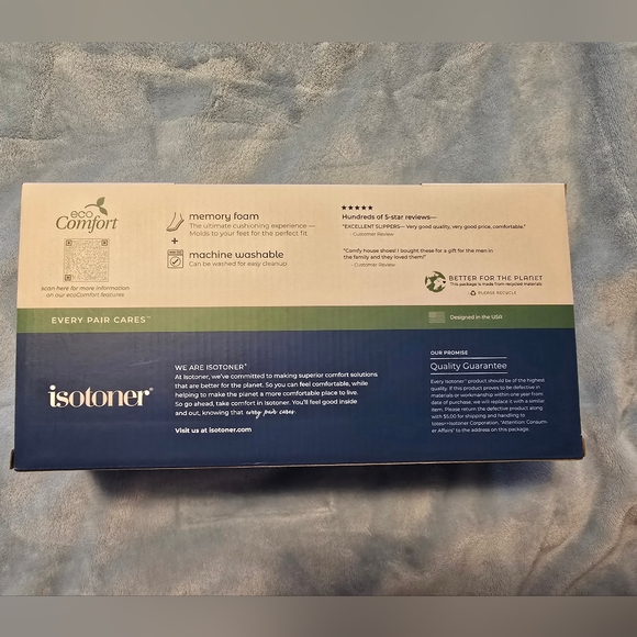 Slippers Men's NWT Isotoner - Picture 7 of 7